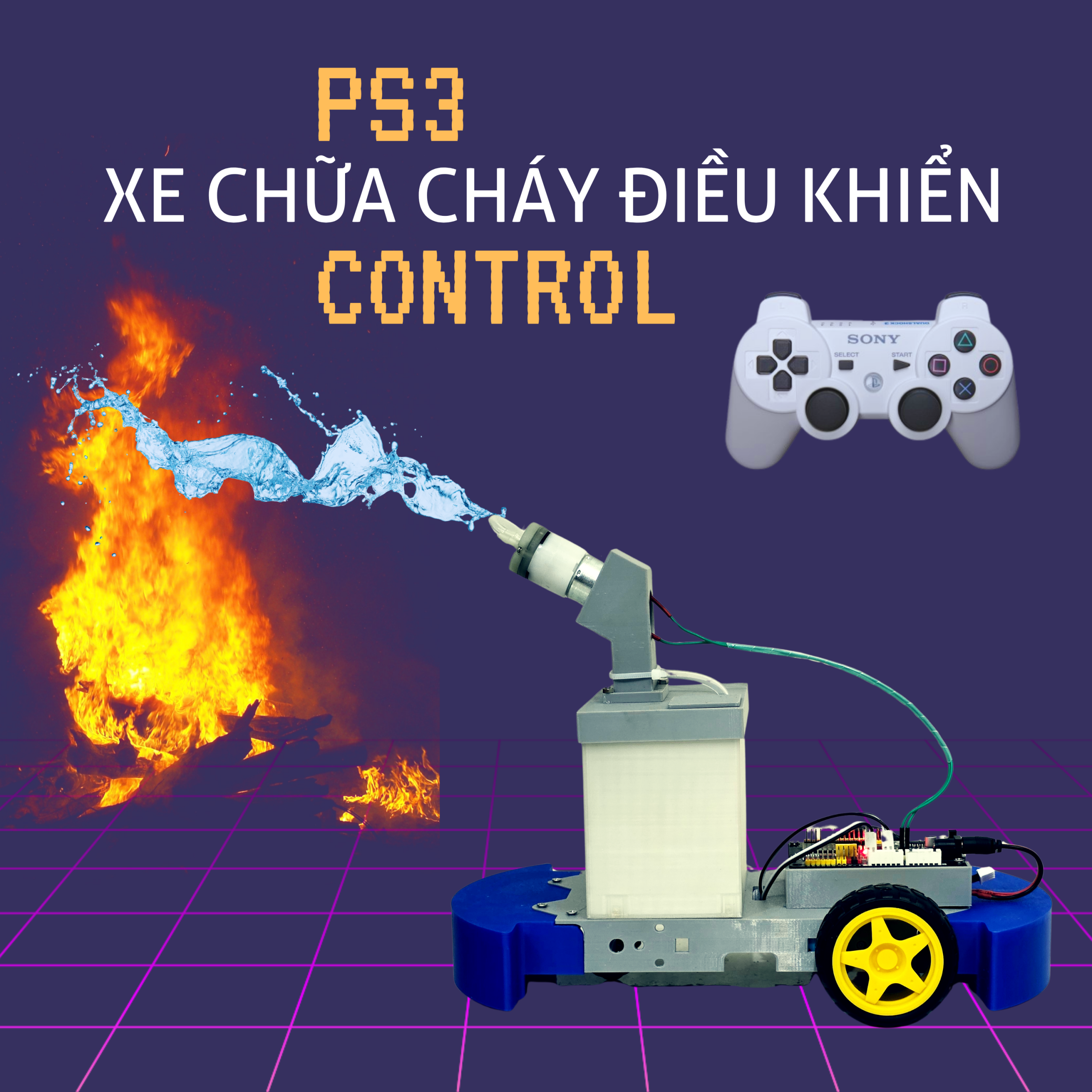 Xe chữa cháy điều khiển PS3